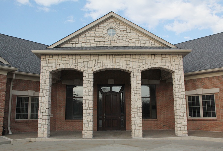 Front entrance of dental office building