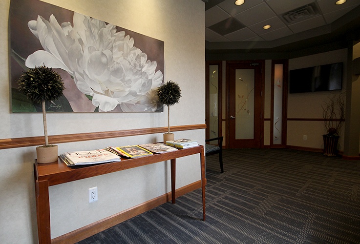 Hallway to dental office