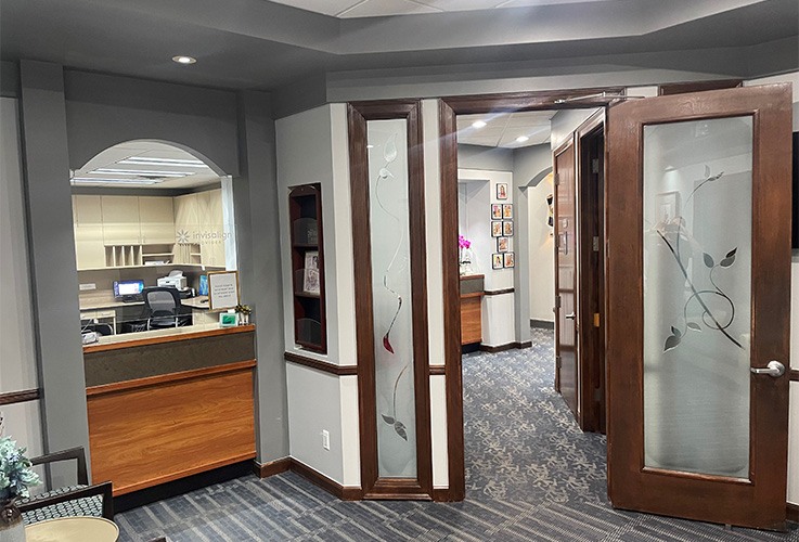 Hallway to dental office