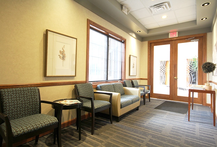 Dental office waiting room